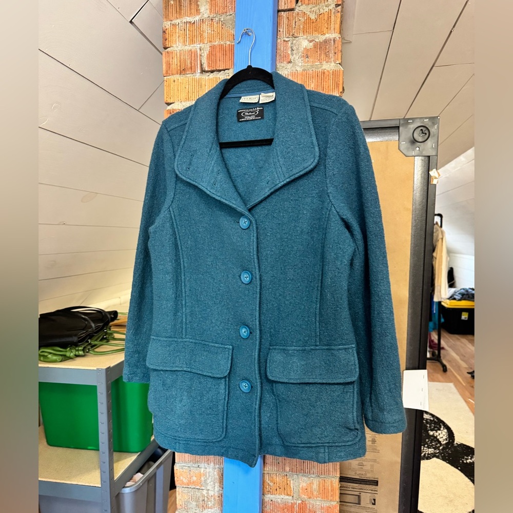 Vintage L.L Bean Boiled Wool Coat - Picture 4 of 5